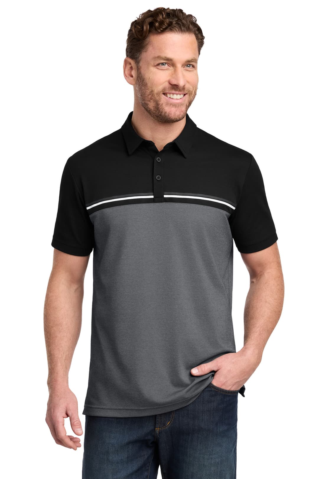 TravisMathew Sunset Blocked Polo