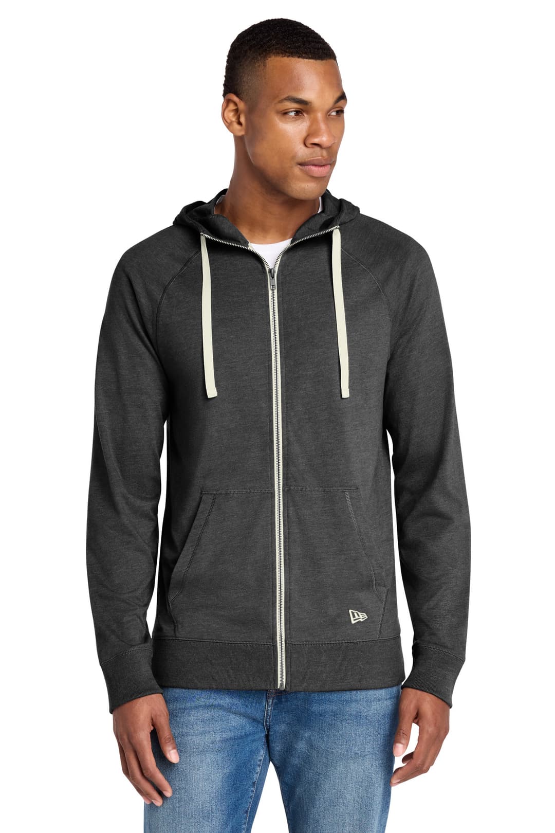 New Era ® Sueded Cotton Blend Full-Zip Hoodie