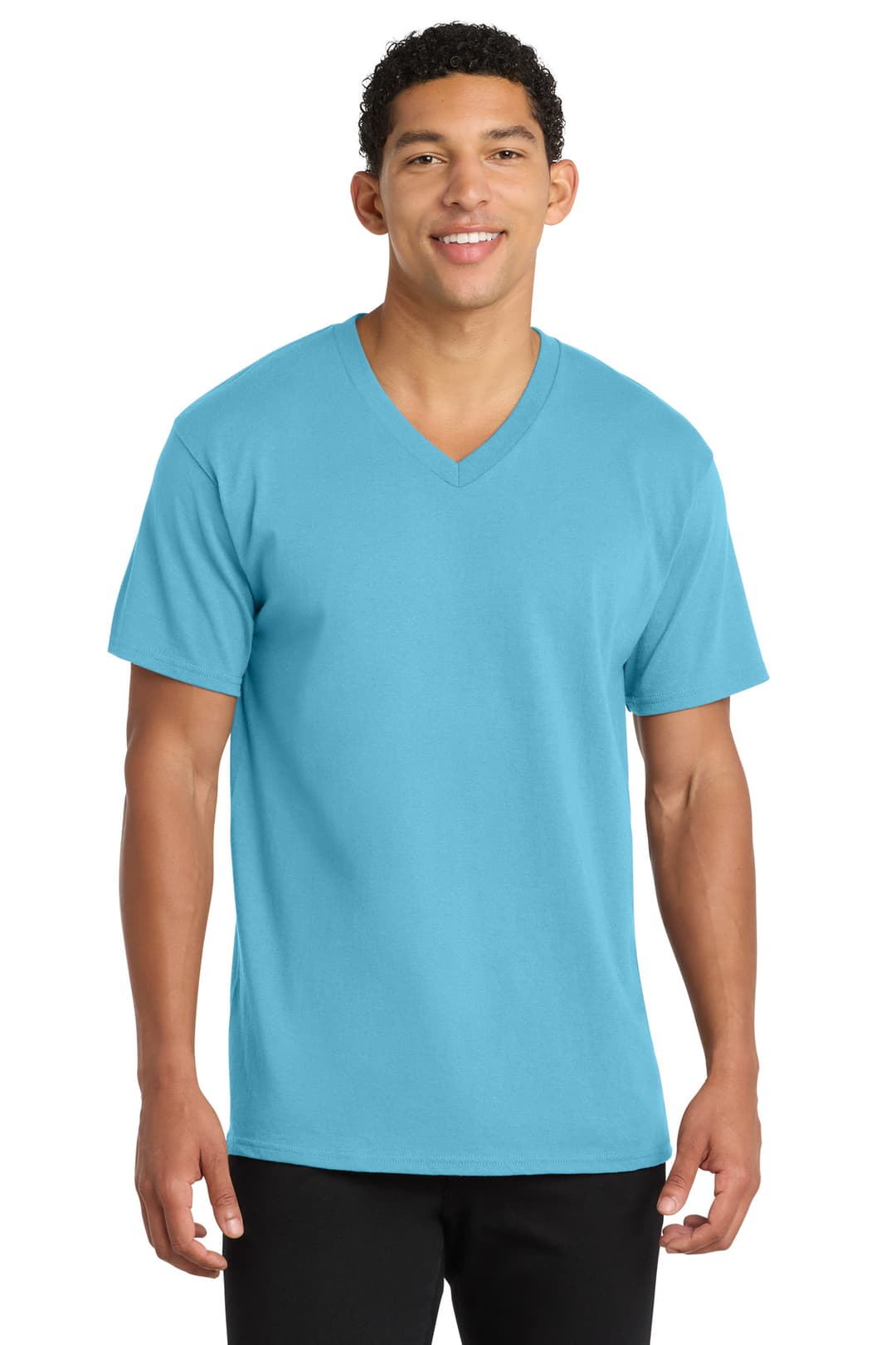 Port & Co® Core Cotton V-Neck Tee