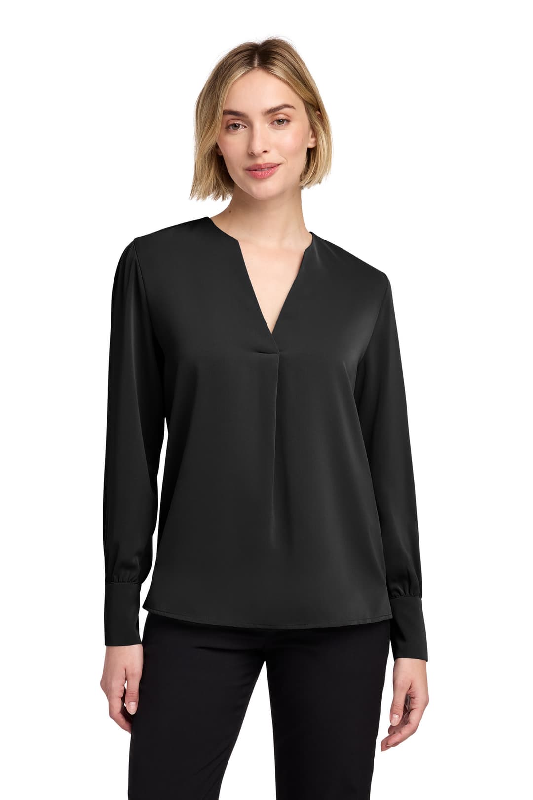 Brooks Brothers® Women's Open-Neck Satin Blouse