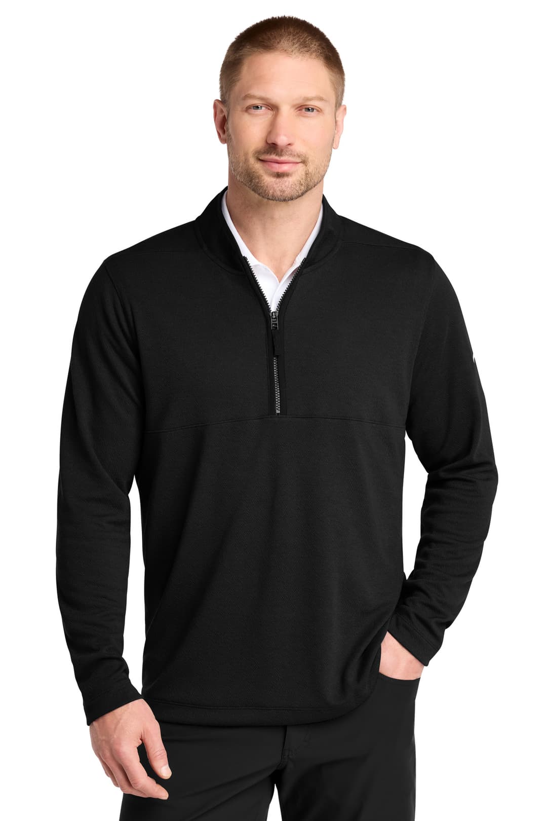Nike Textured 1/2-Zip Cover-Up