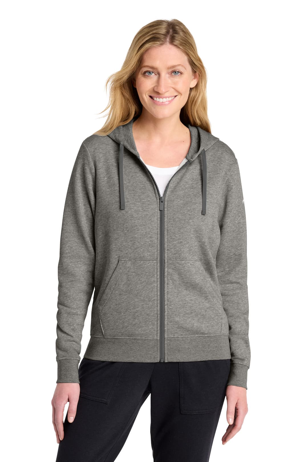 Nike Women's Club Fleece Sleeve Swoosh Full-Zip Hoodie