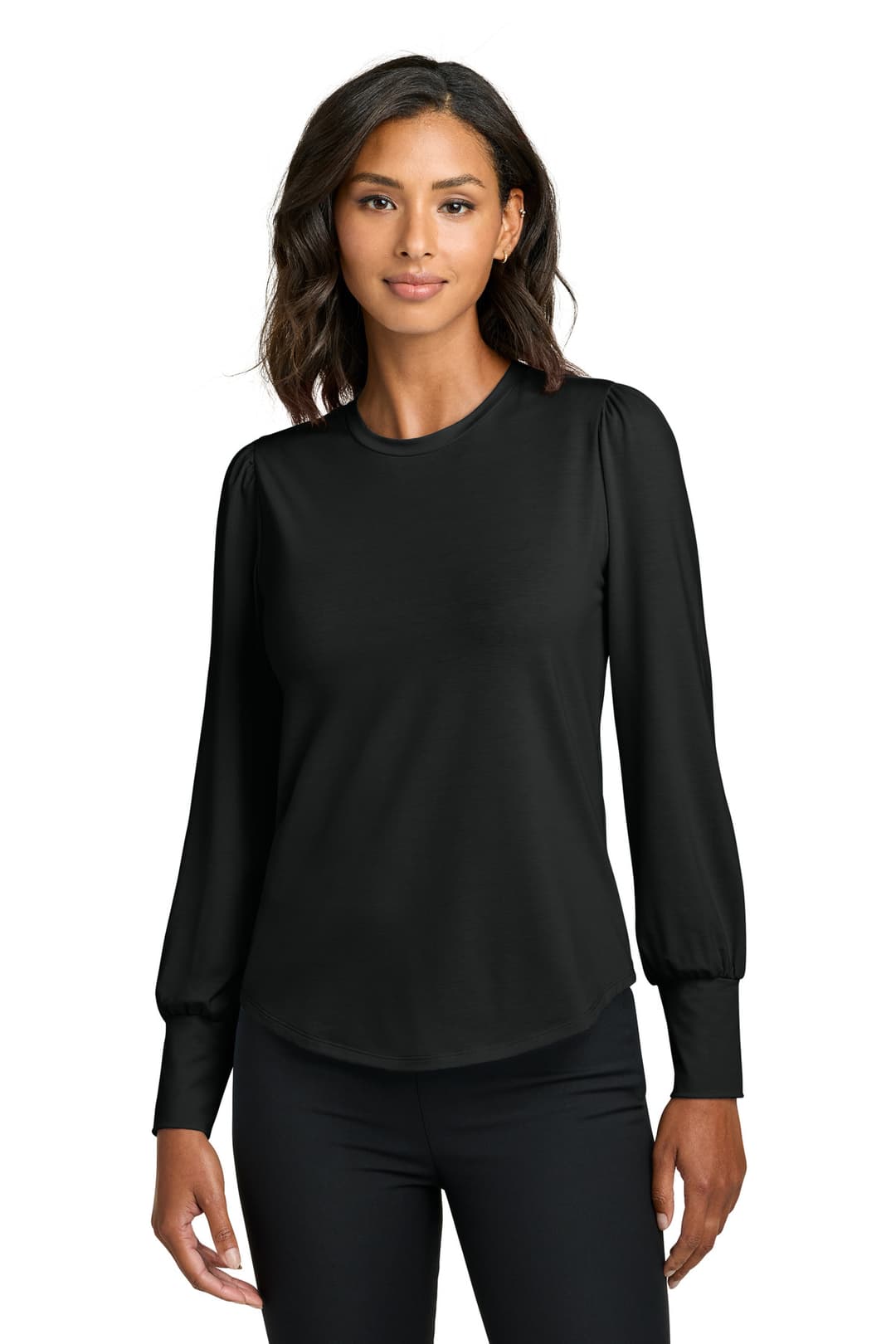 Mercer+Mettle® Women's Stretch Jersey Long Sleeve Blouson Top