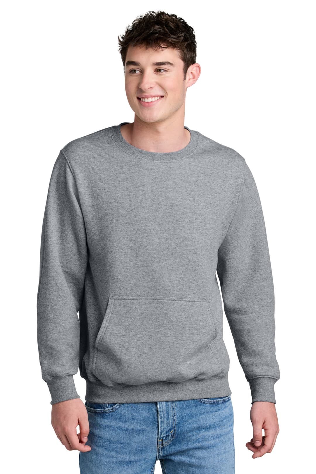 Port & Co® Core Fleece Crewneck Pocket Sweatshirt
