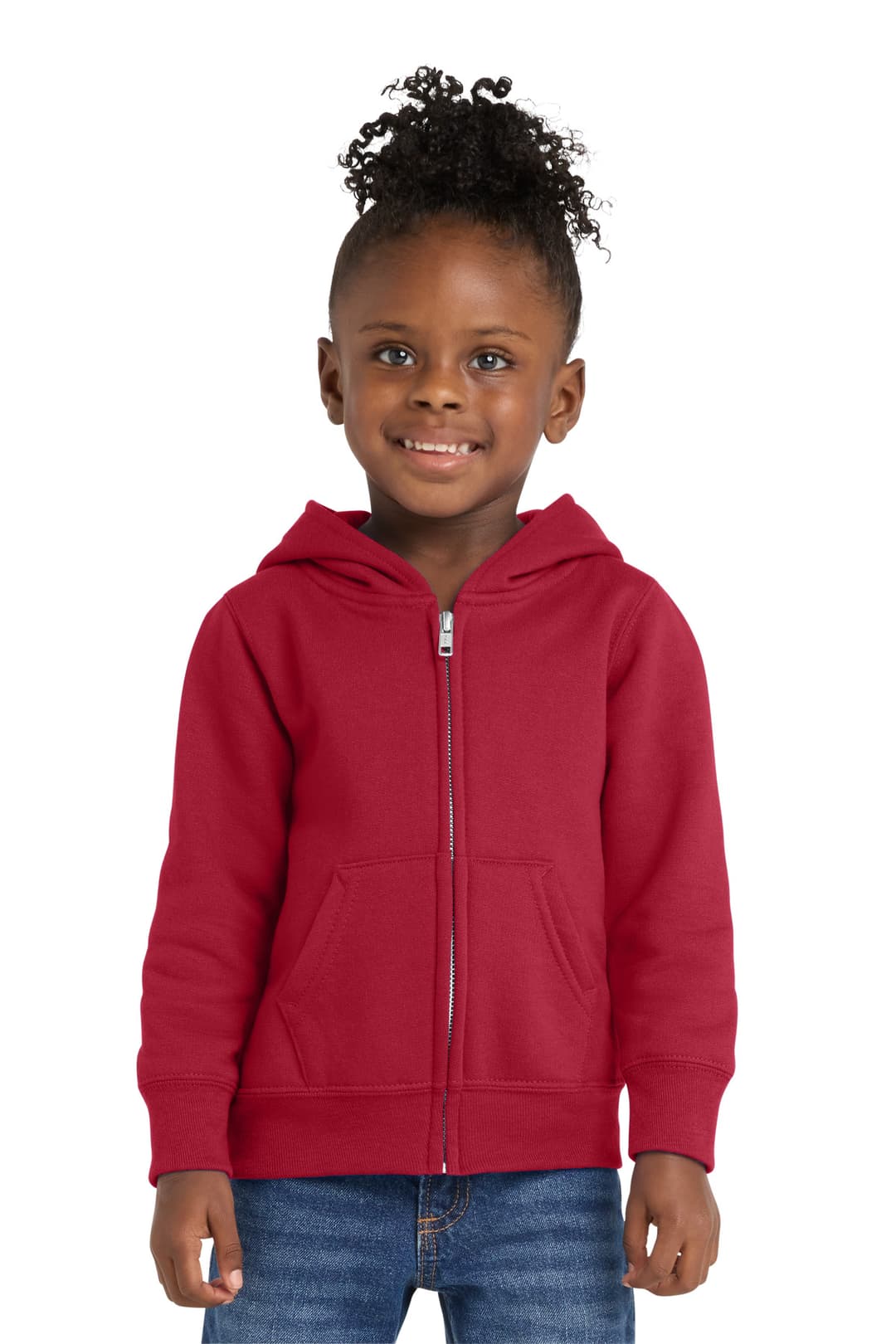 Port & Co® Toddler Core Fleece Full-Zip Hooded Sweatshirt