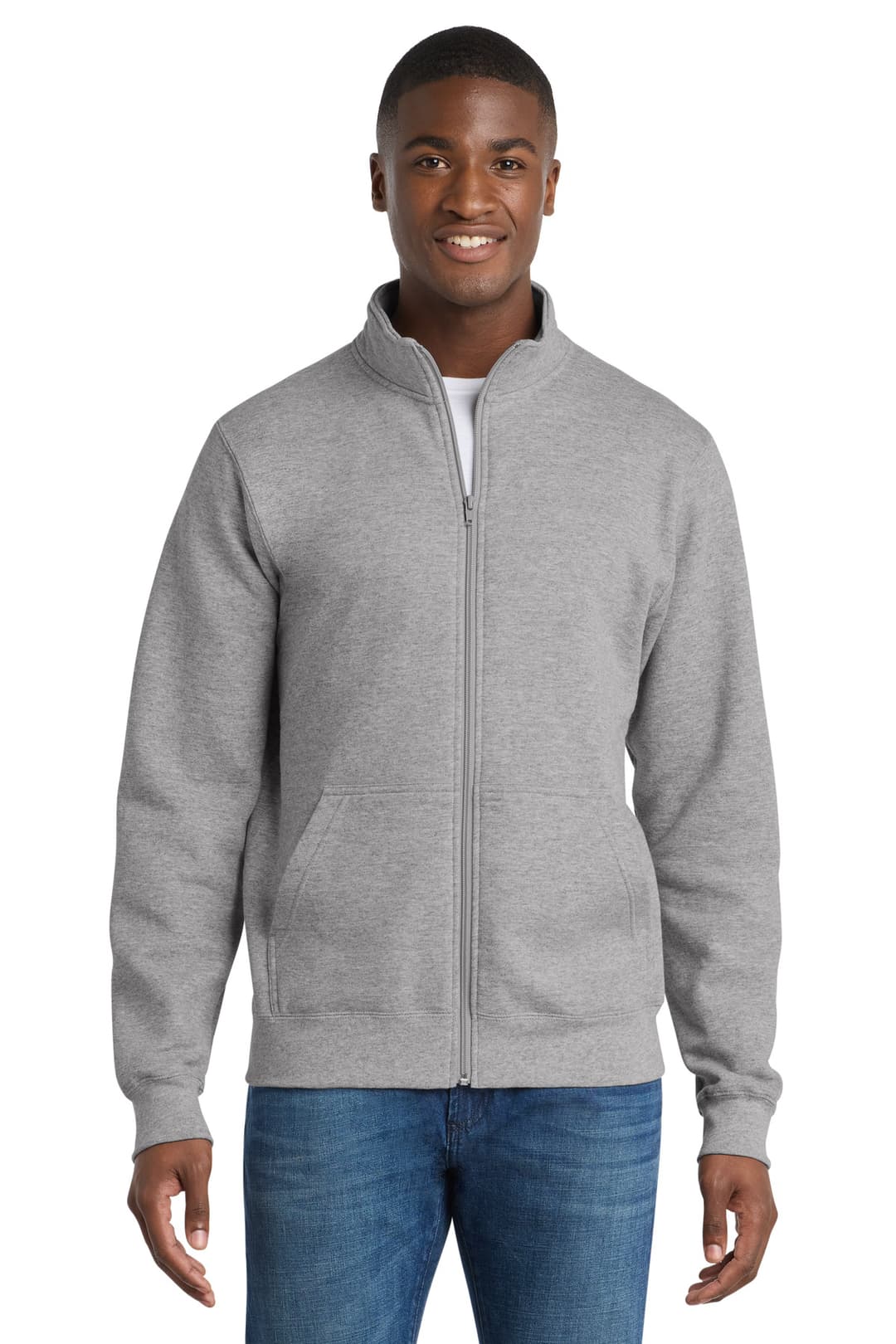 Port & Co® Core Fleece Cadet Full-Zip Sweatshirt