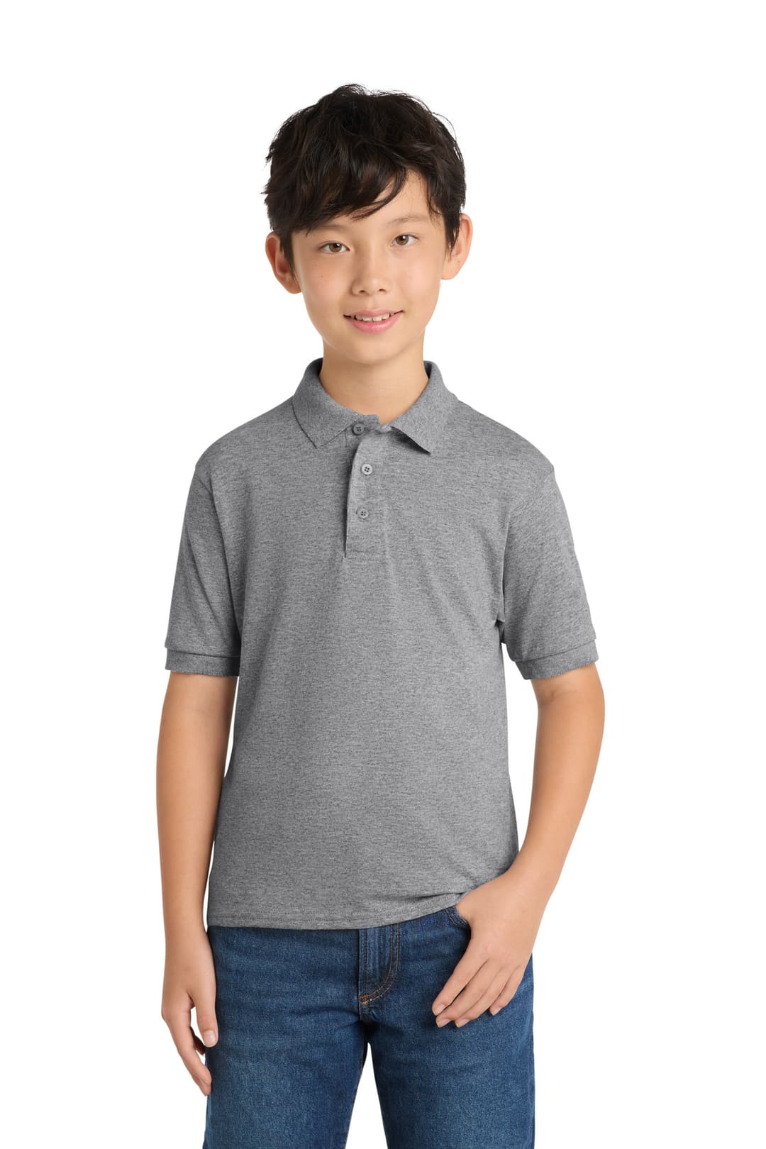 Port & Co® Youth Core Blend Jersey Knit Polo