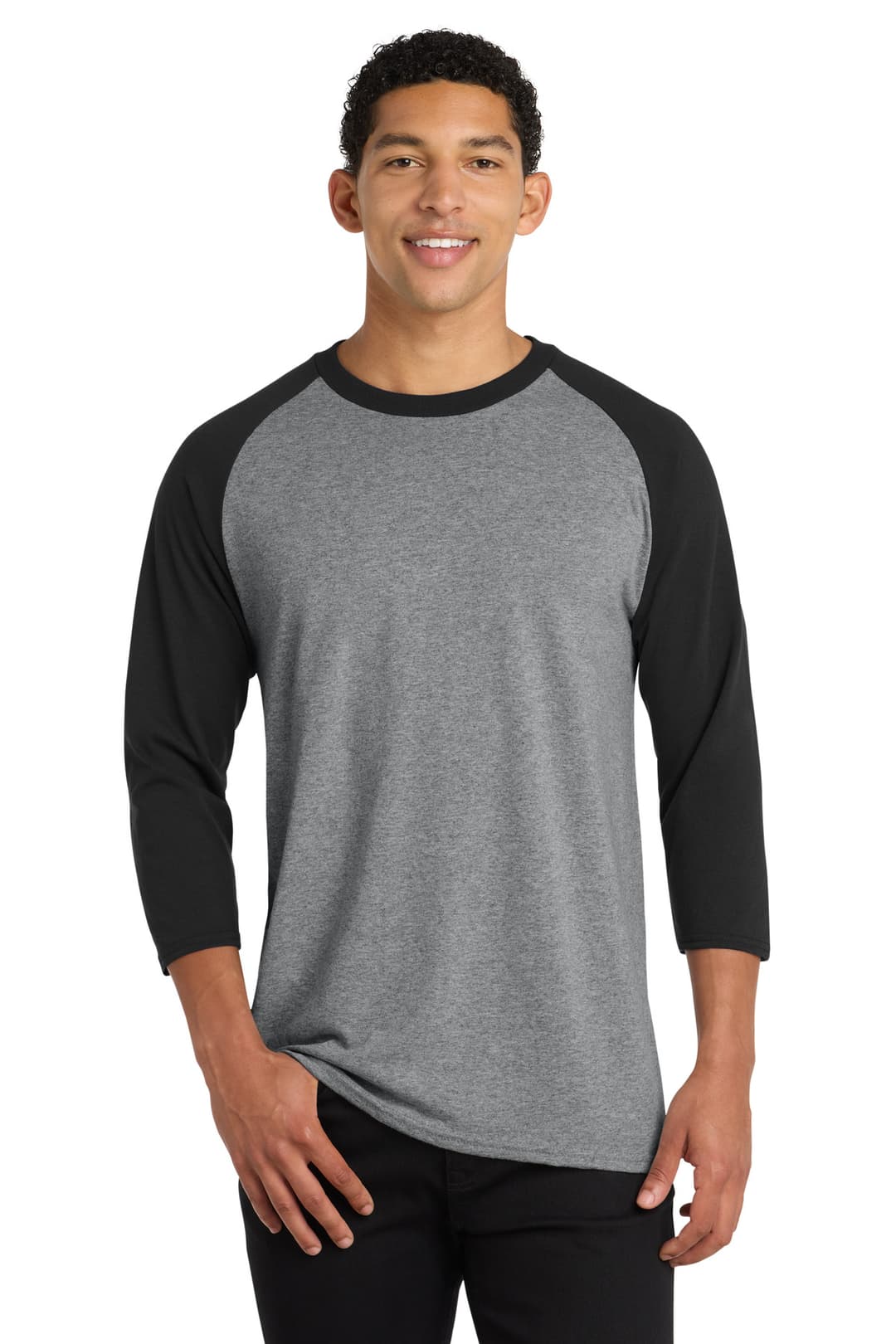 Port & Co® Core Blend 3/4-Sleeve Raglan Tee