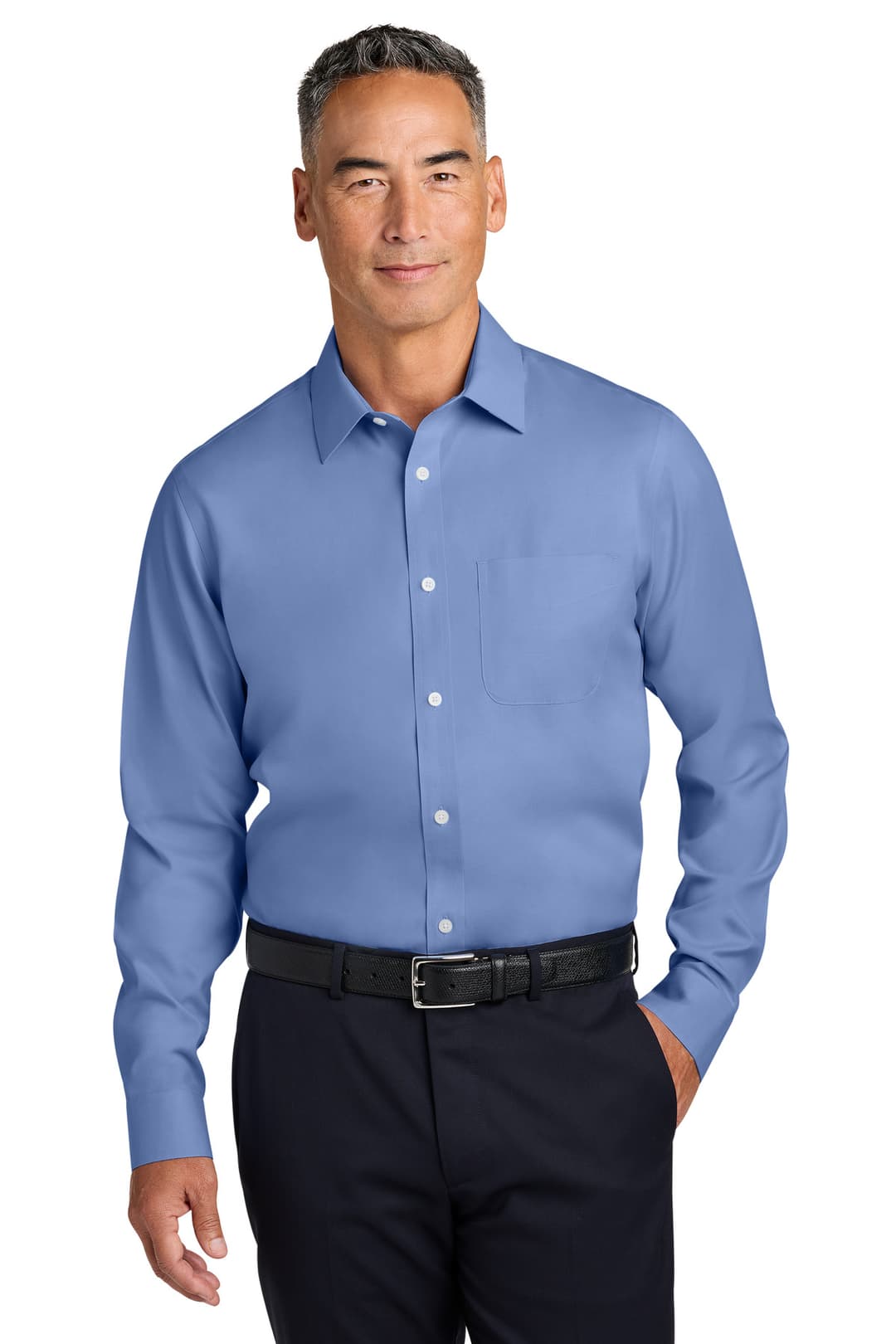 Brooks Brothers® Wrinkle-Free Stretch Pinpoint Spread Collar Shirt