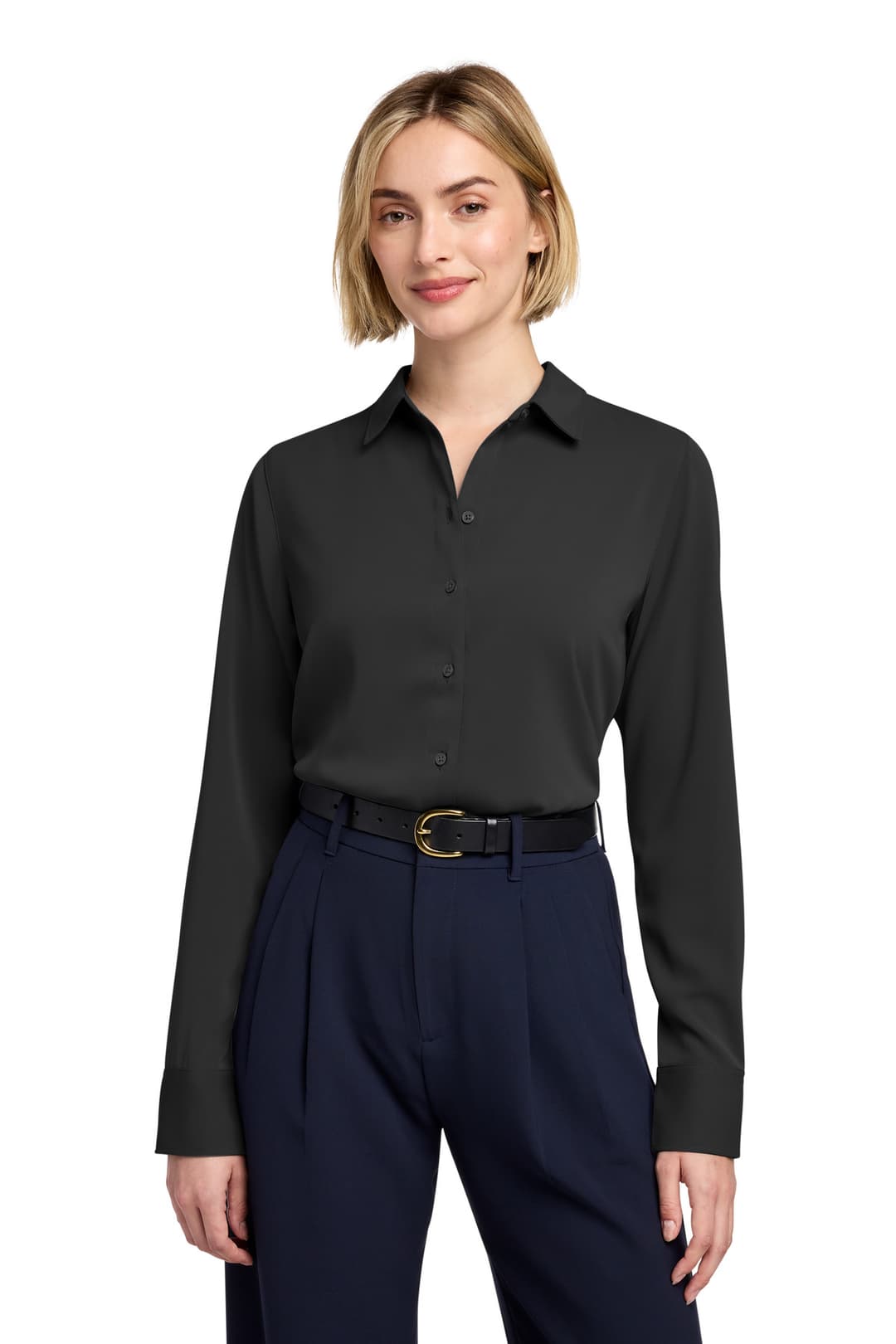Brooks Brothers® Women's Full-Button Satin Blouse