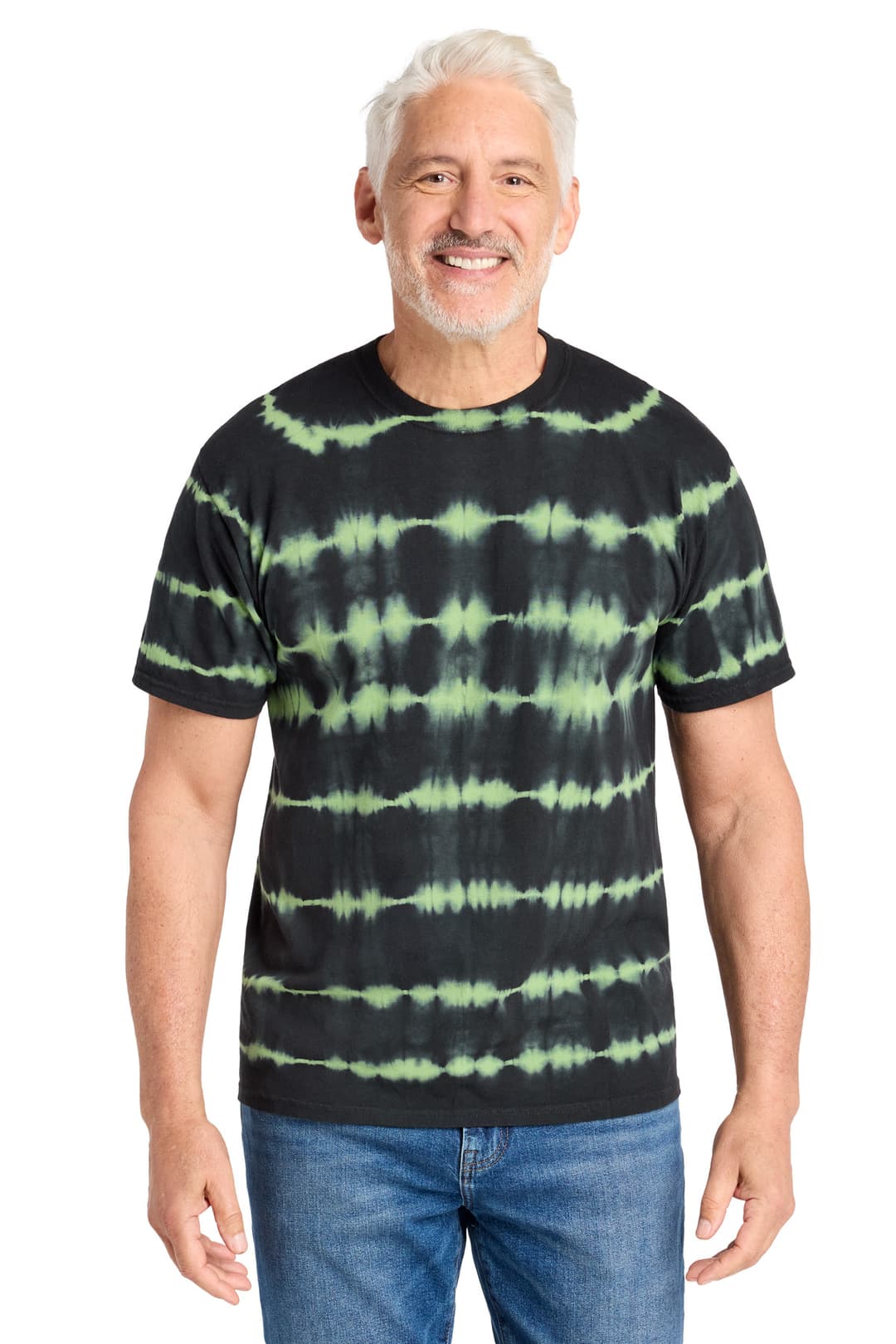 Port & Co® Allover Stripe Tie-Dye Tee