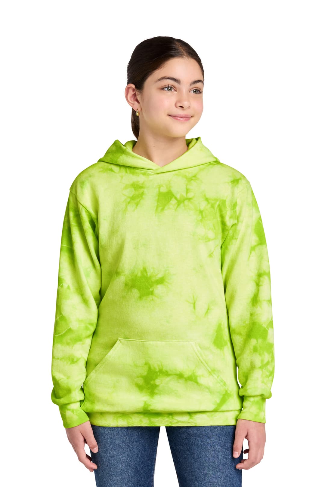 Port & Co® Youth Crystal Tie-Dye Pullover Hoodie