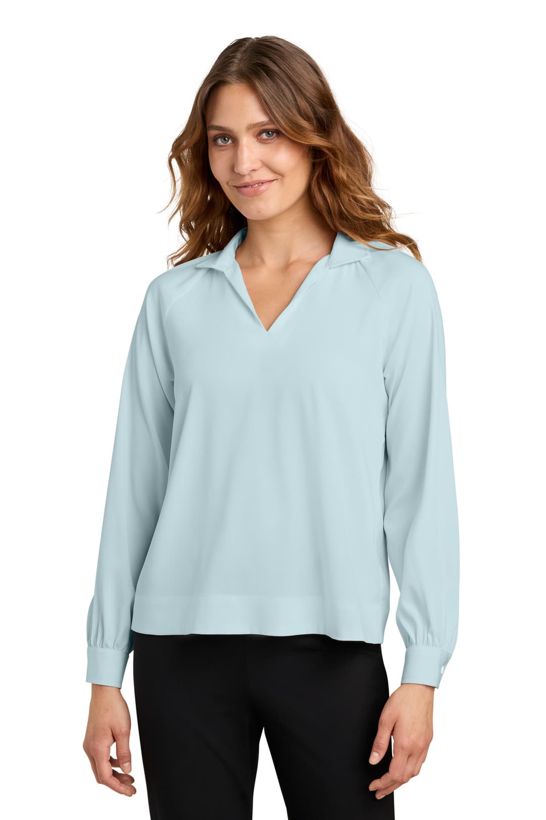 Mercer+Mettle® Women's Long Sleeve Buttery Soft Popover Blouse