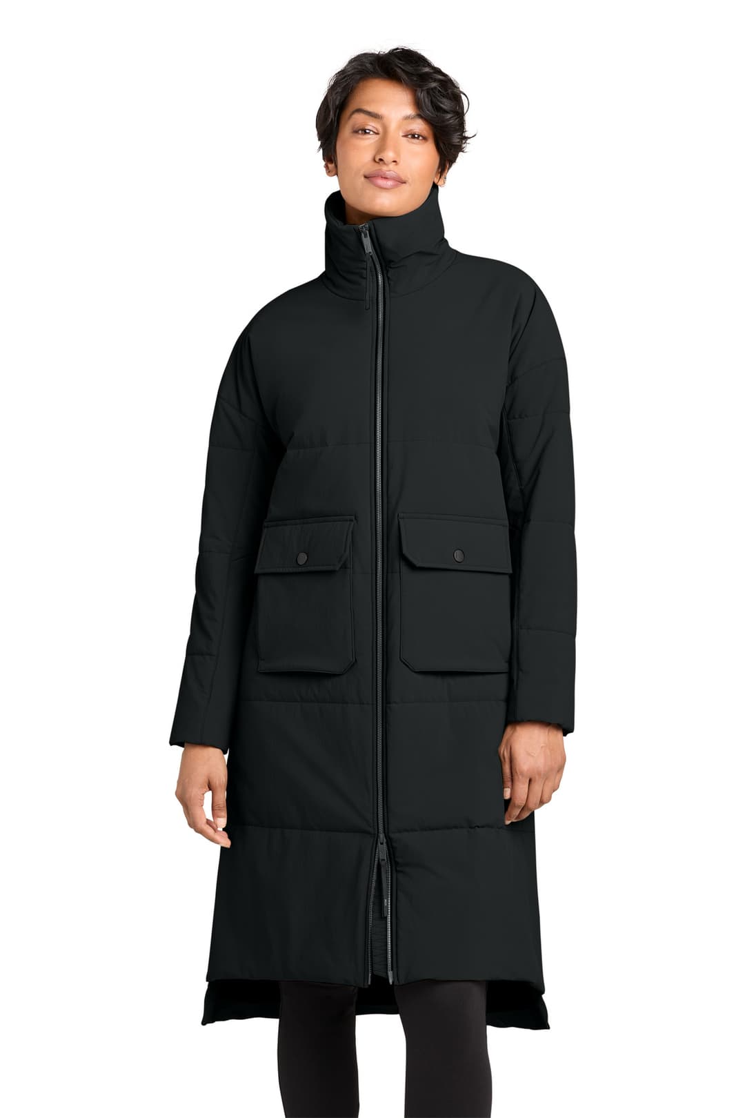 MiiR® Women's Sashiko Stretch Puffy Long Jacket