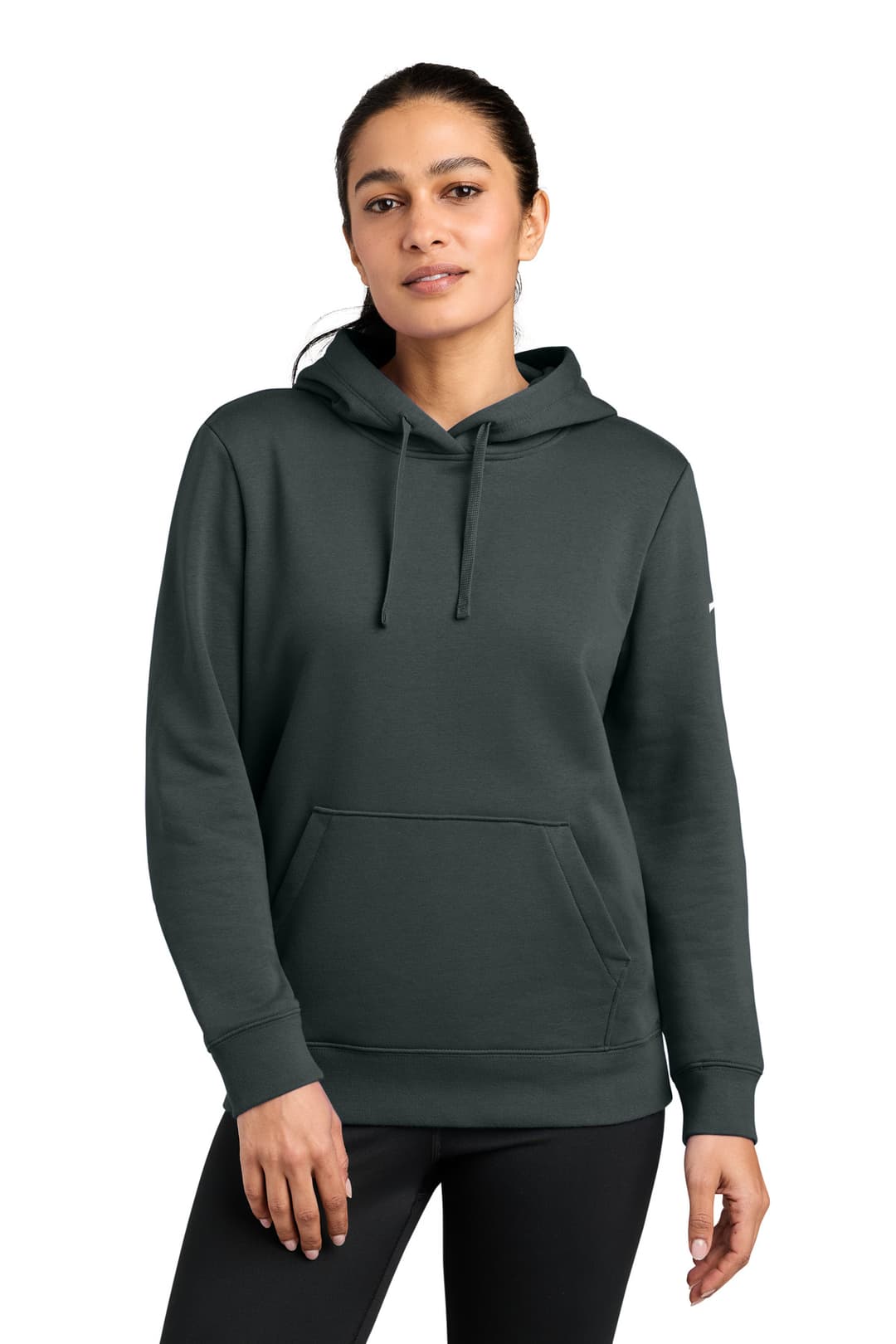 Nike Women's Club Fleece Sleeve Swoosh Pullover Hoodie