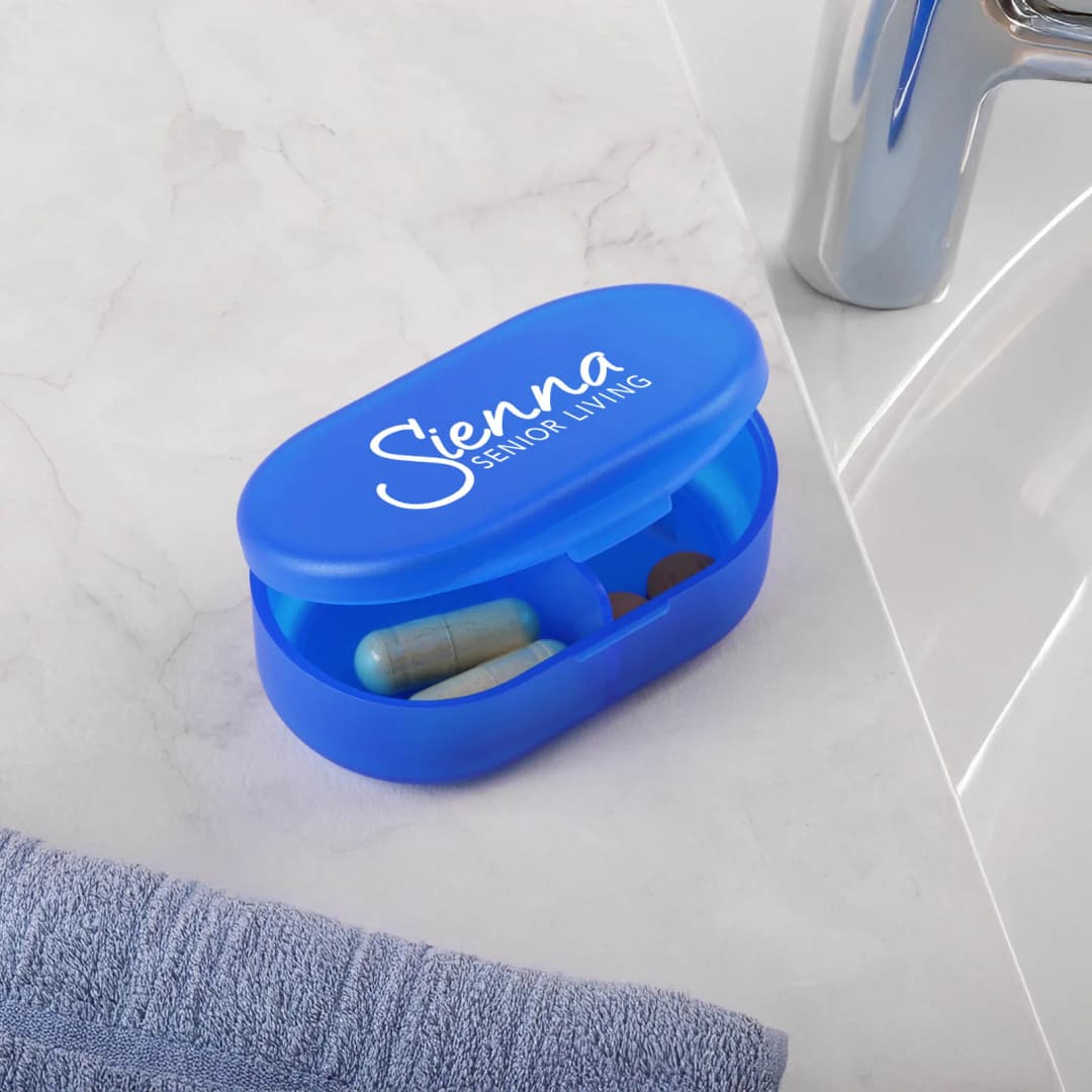 Dual Compartment Pill Box