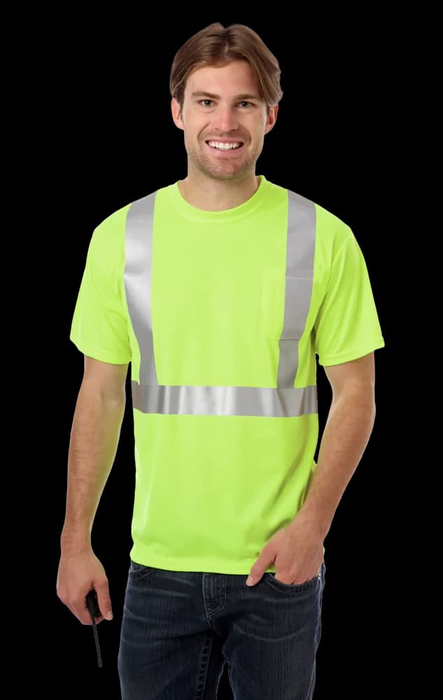 Blue Generation Adult Hi-Visibility Tee with Reflective Tape