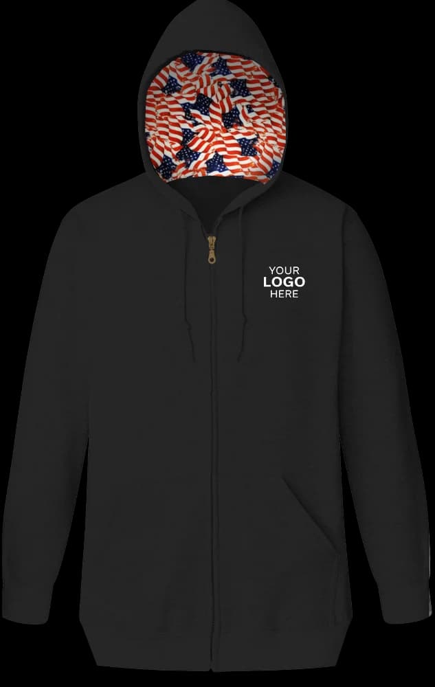 Blue Generation Americana Adult Zip Front Hoodie