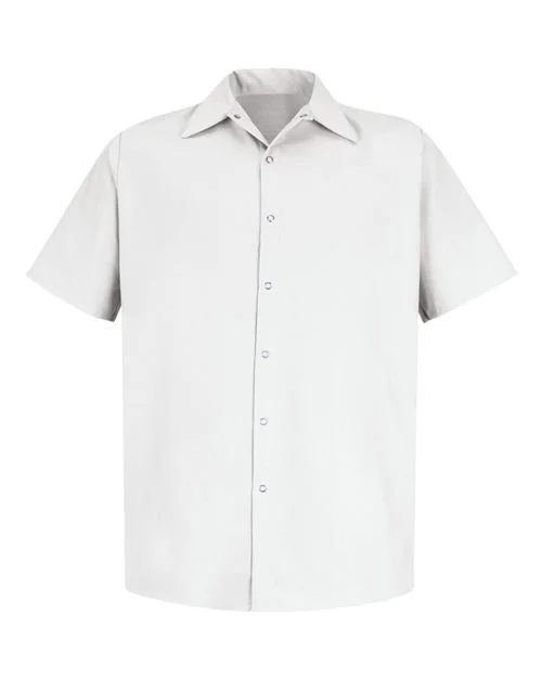Red Kap Men's Tall Specialized Short Sleeve Pocketless Work Shirt