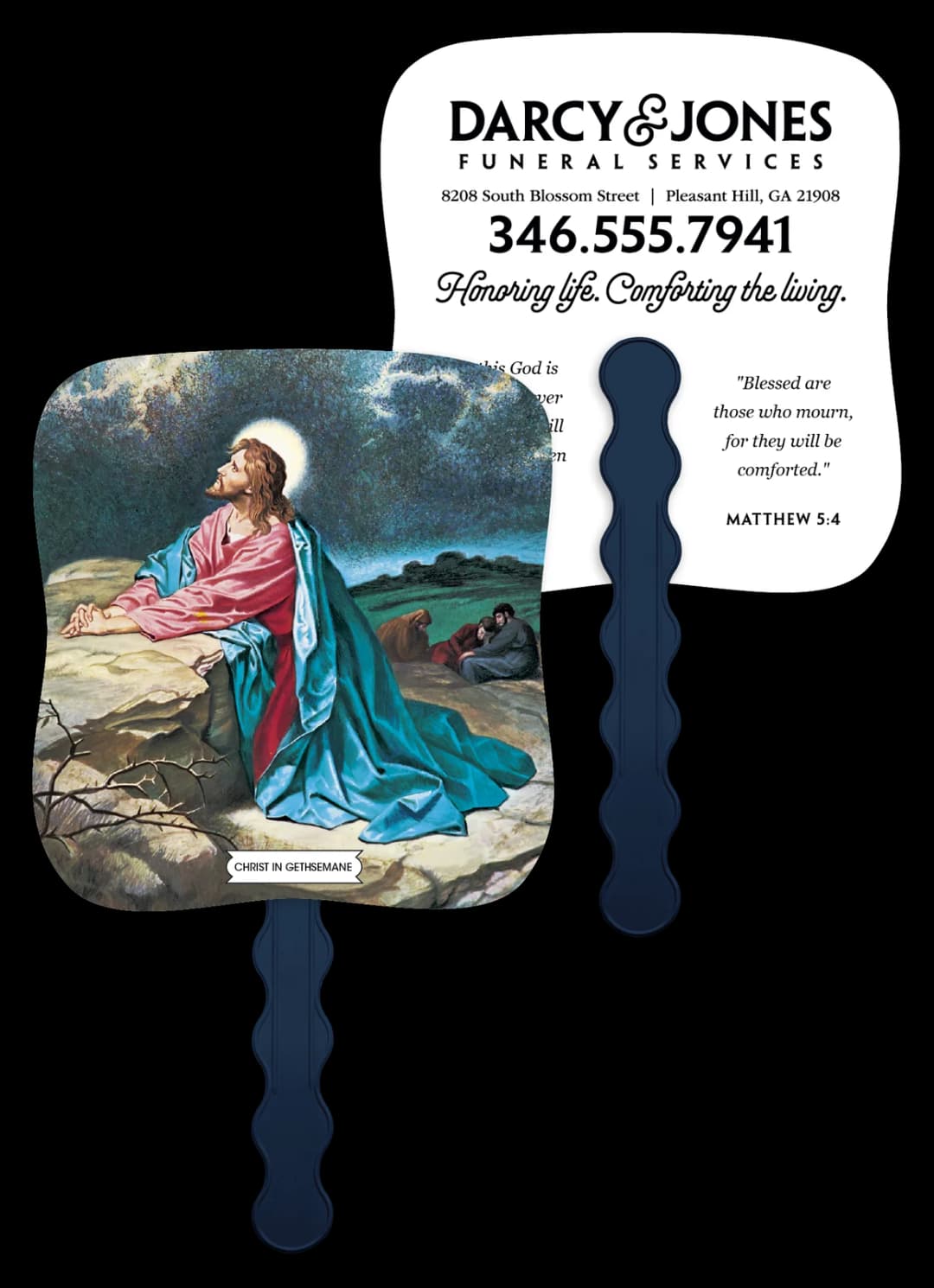 Christ In Gethsemane - Pictorial Fan