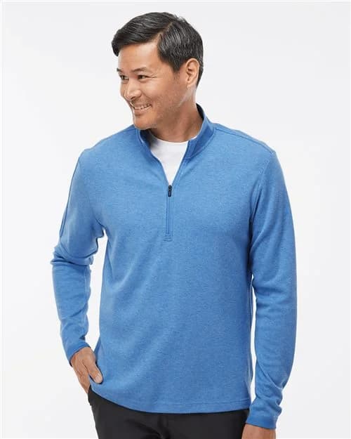 Adidas Men's 3-Stripes Quarter-Zip Sweater Pullover