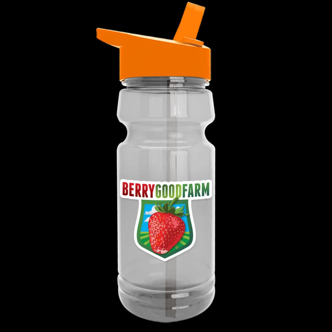 Trainer Clear Bottle with Flip-Straw Lid - 24 oz.