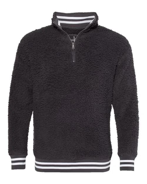 Boxercraft Unisex Varsity Sherpa Quarter-Zip Pullover