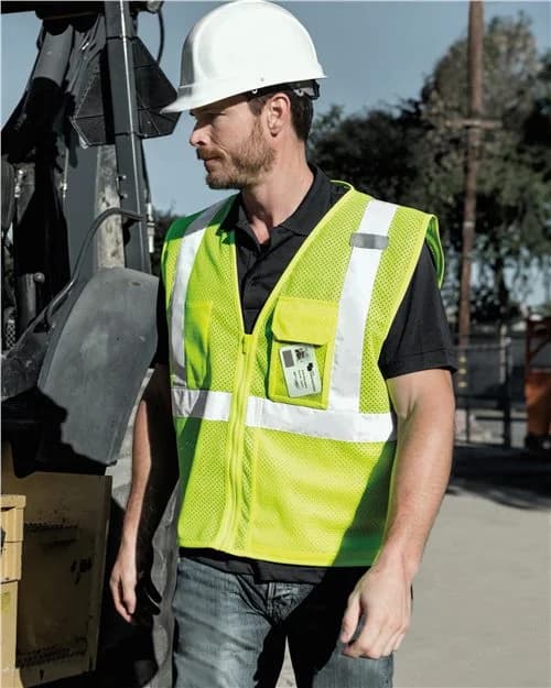 Kishigo Unisex Clear ID Vest with Zipper Closure