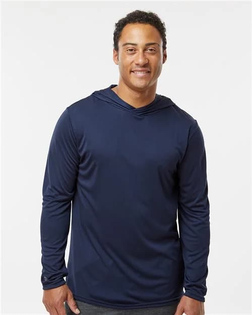 Holloway Men's Momentum Hooded Long Sleeve T-Shirt