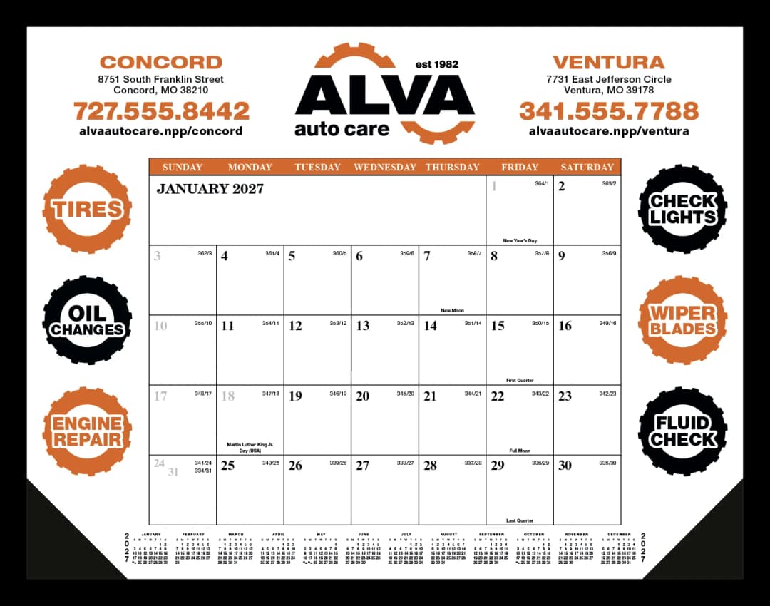 Desk Pad Calendar