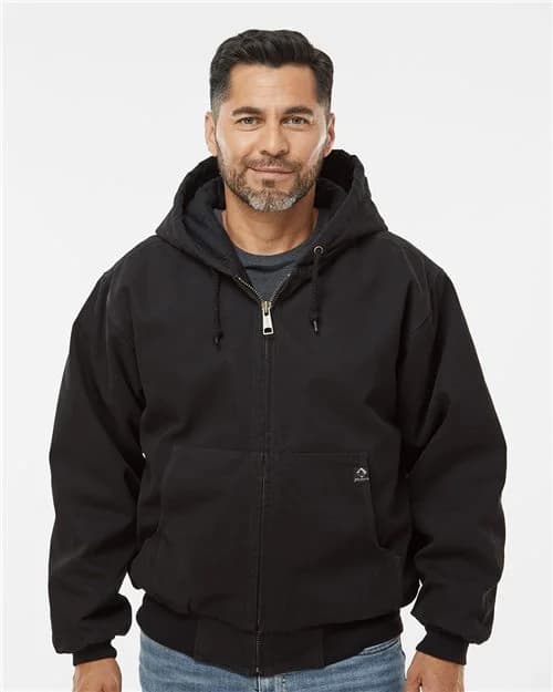 DRI DUCK Men's Tall Cheyenne Boulder Cloth™ Hooded Jacket with Tricot Quilt Lining