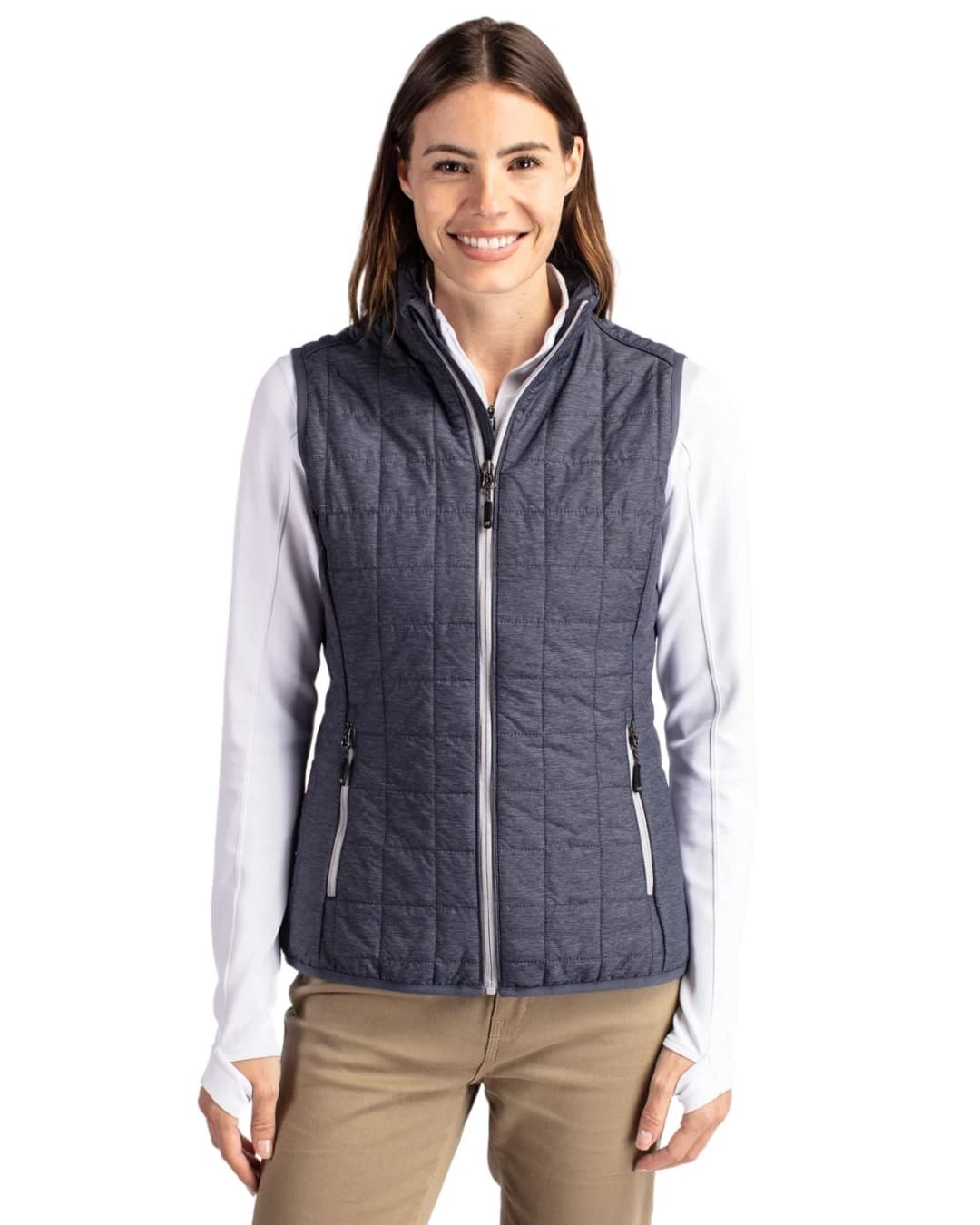 Cutter & Buck Rainier PrimaLoft® Womens Eco Insulated Full Zip Puffer Vest