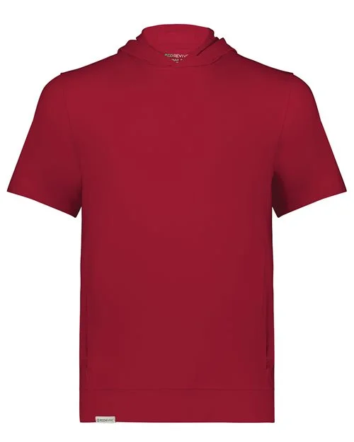 Holloway Youth Eco Revive™ Ventura Soft Knit Short Sleeve Hooded Sweatshirt