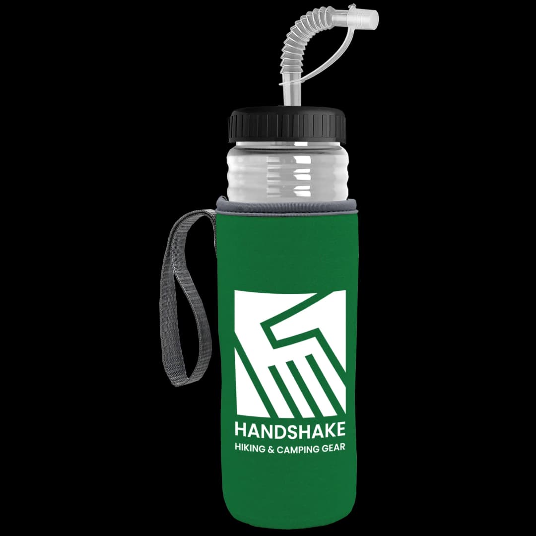 Lifeguard Bottle with Straw Lid and Insulated Caddy - 24 oz.