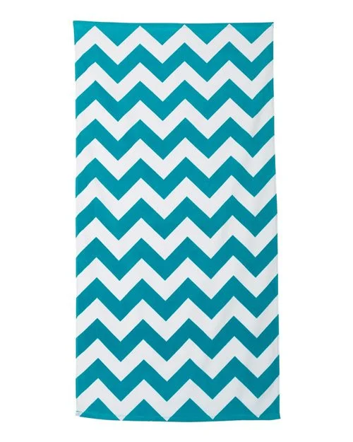 Carmel Towel Company Chevron Velour Beach Towel