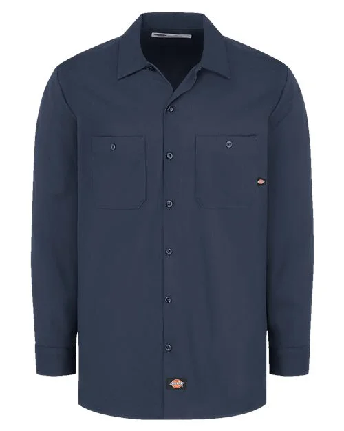 Dickies Men's Industrial Cotton Long Sleeve Work Shirt