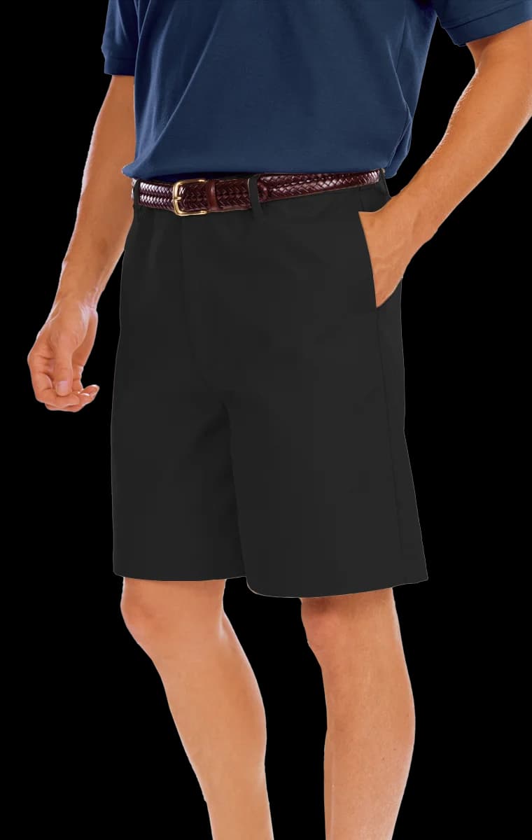 Blue Generation Men's Scotchgard Twill Flat Front Short