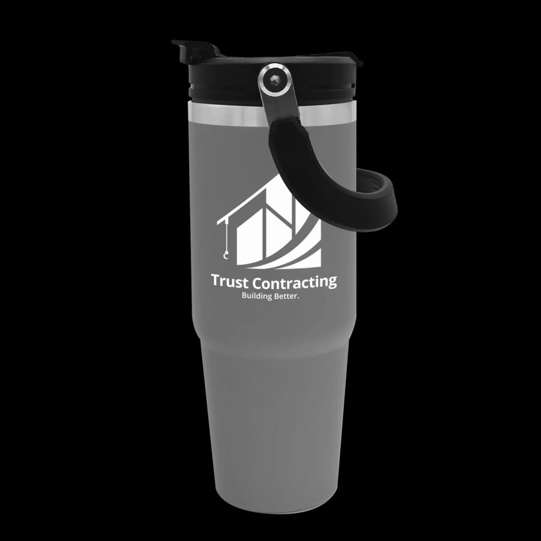 Bravo Stainless Steel Bottle with 2-in-1 Flip-Straw Lid - 30 oz.