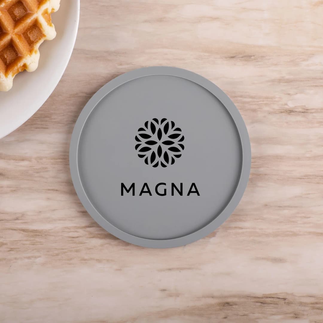Grippy Round Silicone Coaster