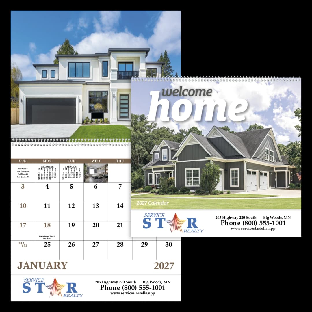 Welcome Home - Spiral Calendar