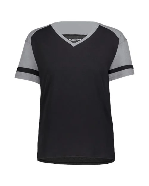 Augusta Sportswear Women's Triblend Fanatic 2.0 V-Neck T-Shirt