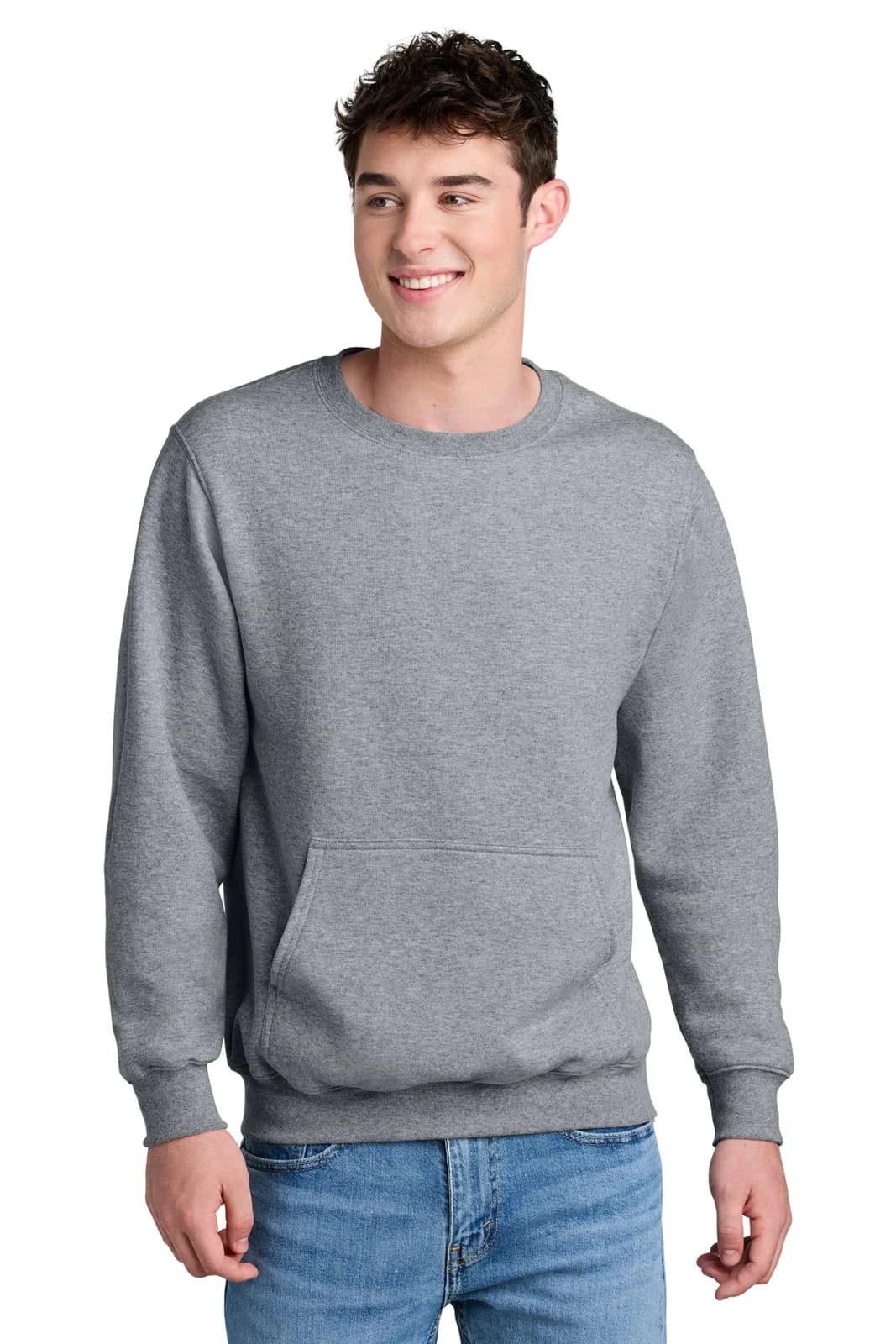 Port & Co® Core Fleece Crewneck Pocket Sweatshirt