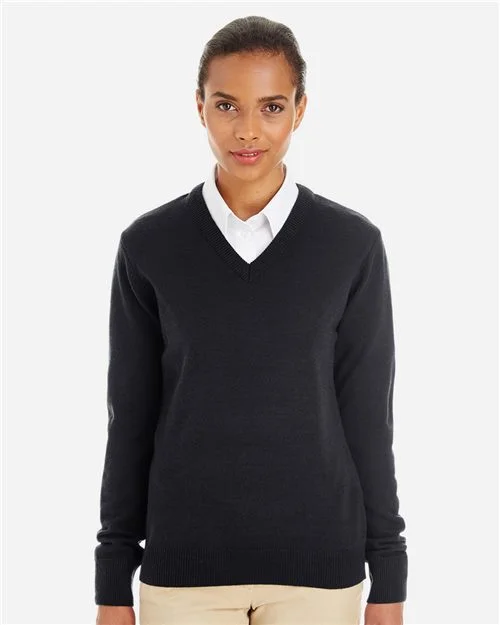 Harriton Women's Pilbloc V-Neck Sweater