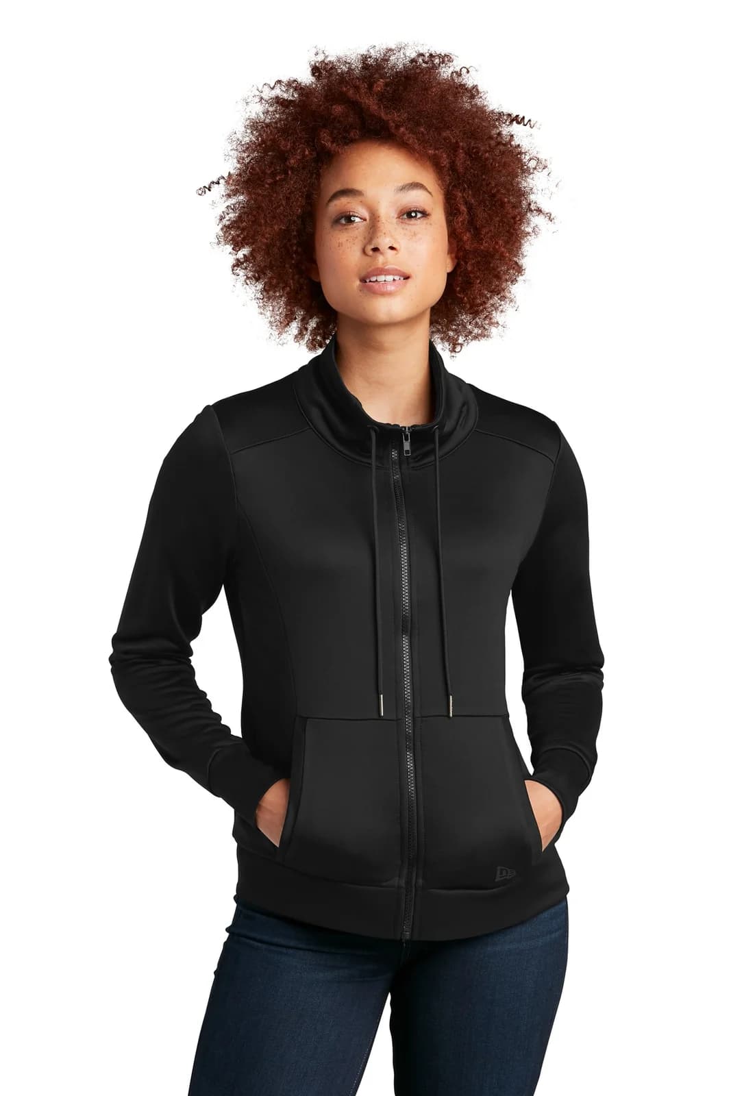 New Era® Women's Performance Terry Full-Zip Cowl