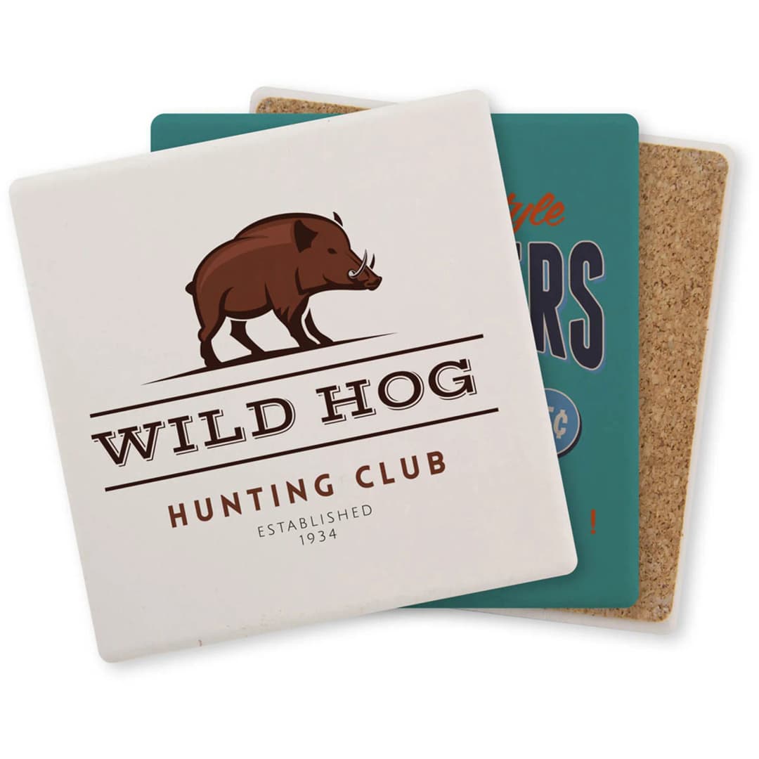 Square Ceramic Coaster: Single