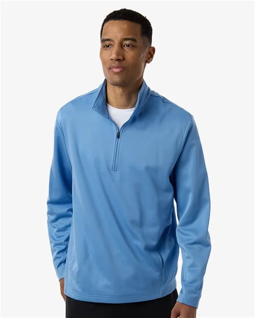 Team 365 Unisex Squad Cadet Quarter-Zip Tech Fleece Pullover