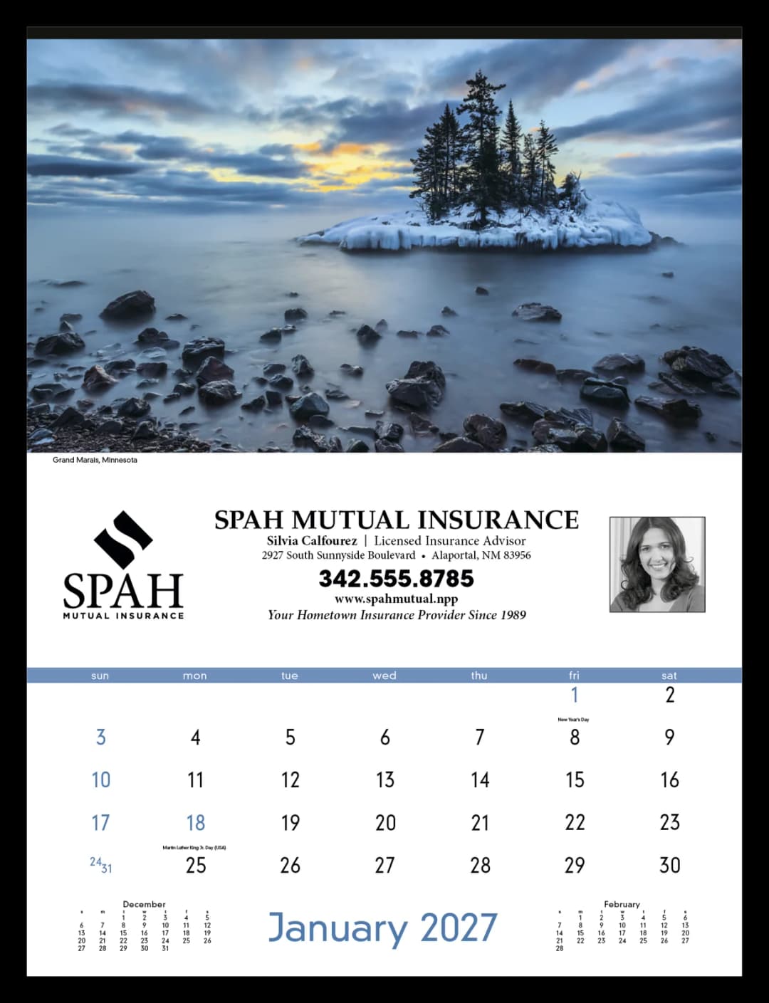 America's Charm Calendar
