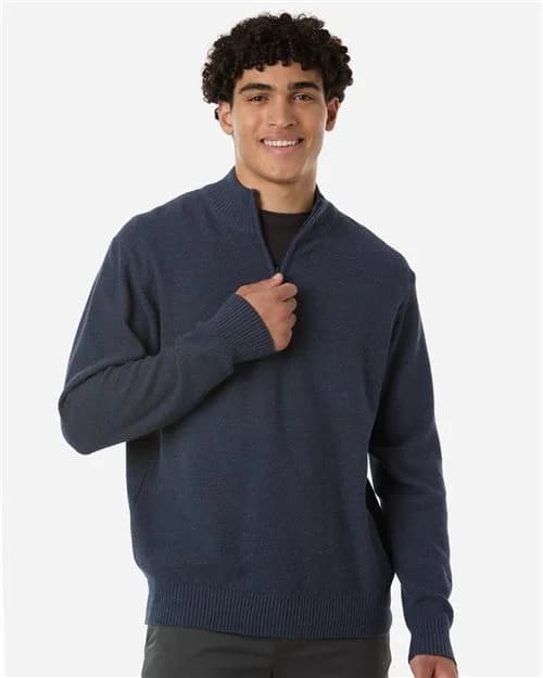 Devon & Jones Men's Hartland Textured Quarter Zip Sweater