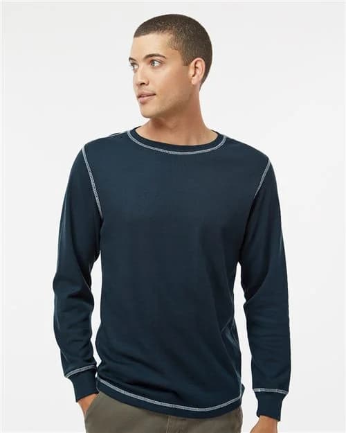 J. America Men's Vintage Thermal Long Sleeve T-Shirt