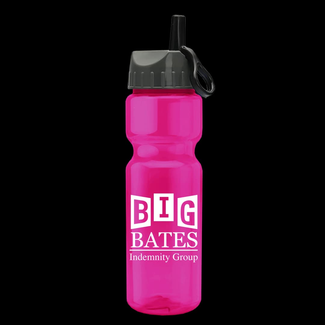Champ Bottle with Ring-Straw Lid - 28 oz.